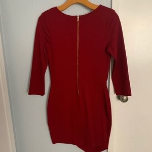 Wine color dress